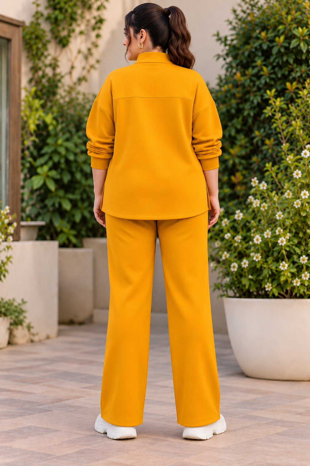 Mustard Scuba Co-Ord Set