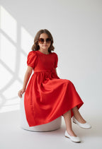 Red Princess Bow Dress