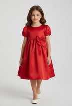 Red Princess Bow Dress