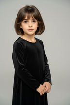 Velvet Noir Princess Dress