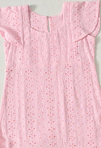 Pretty Pink Flutter Dress