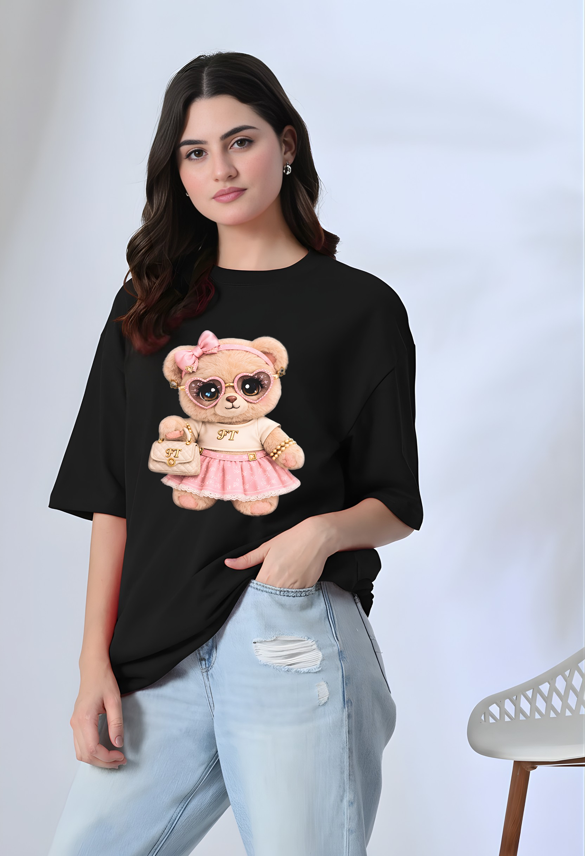 Cute Teddy Oversized Tee