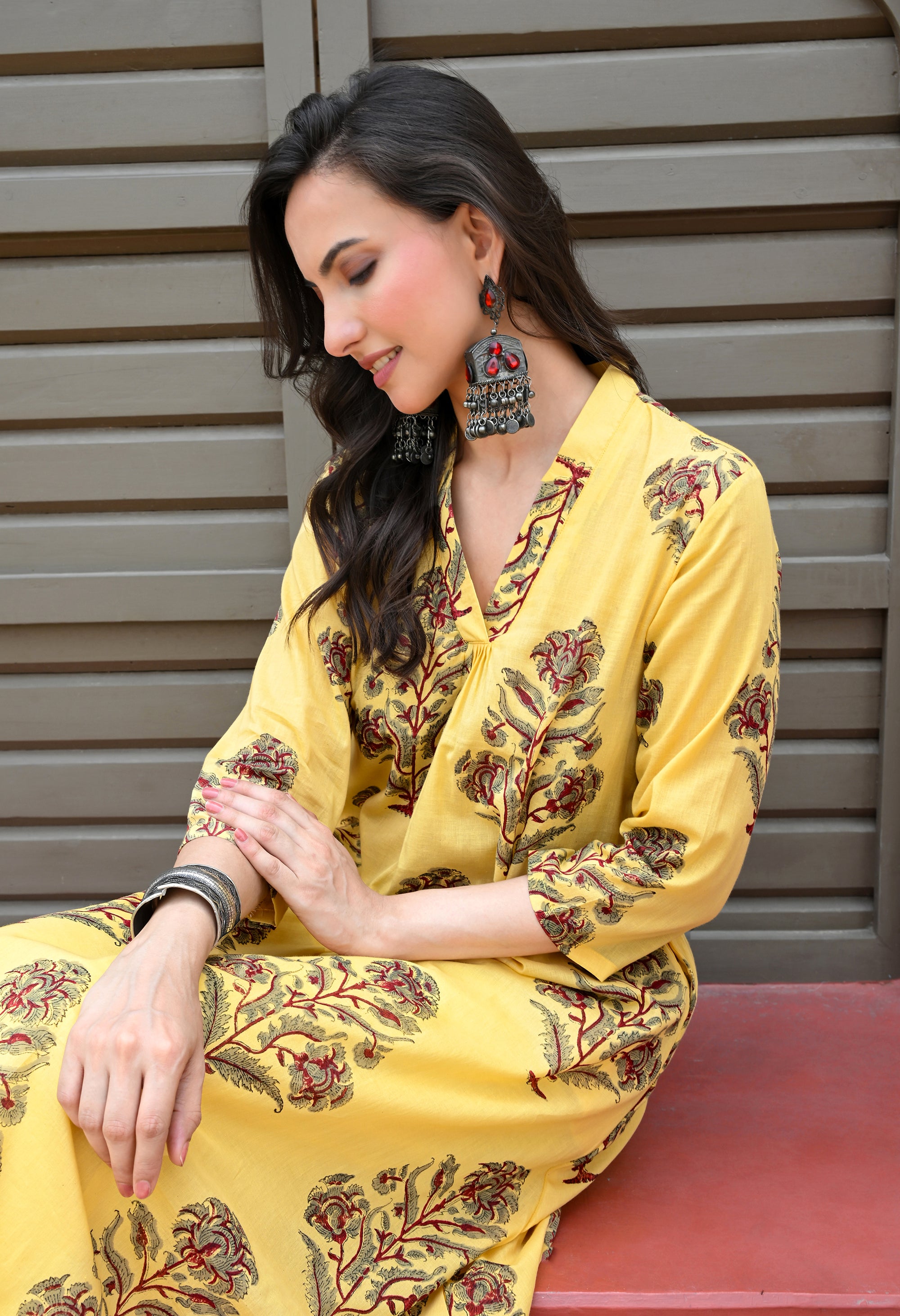 Block Print kurta set