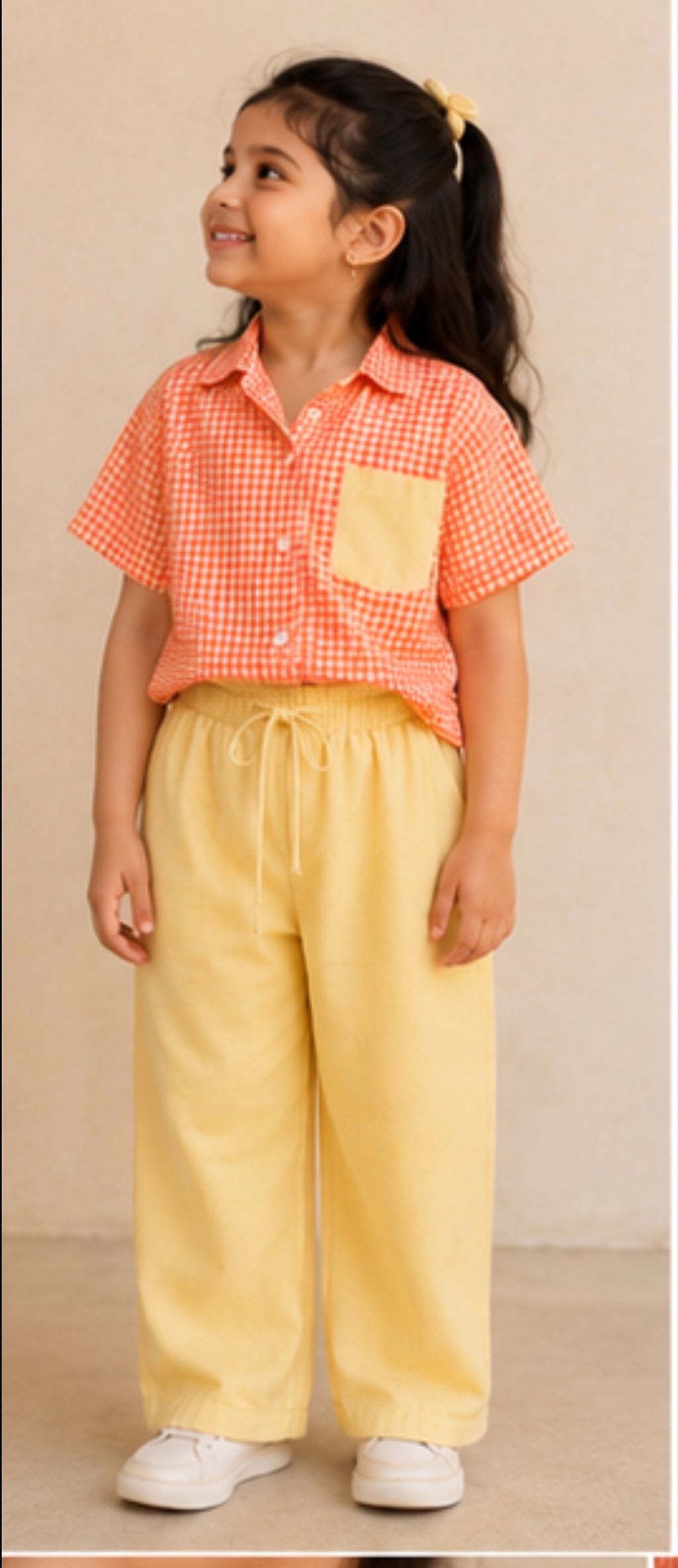 Sunshine Gingham Mother-Daughter Co-ord Set