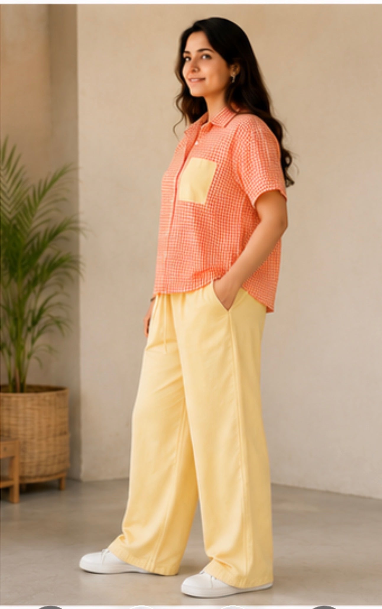 Sunshine Gingham Mother-Daughter Co-ord Set