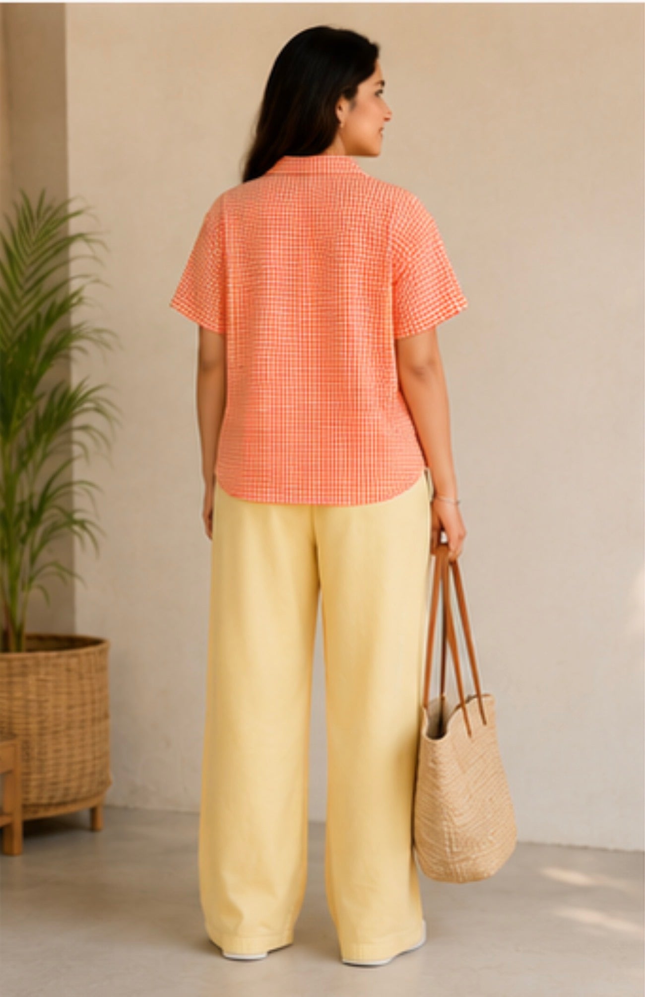 Sunshine Gingham Mother-Daughter Co-ord Set