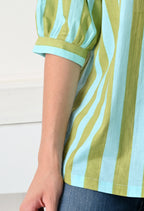 Pastel Stripe Cotton Top