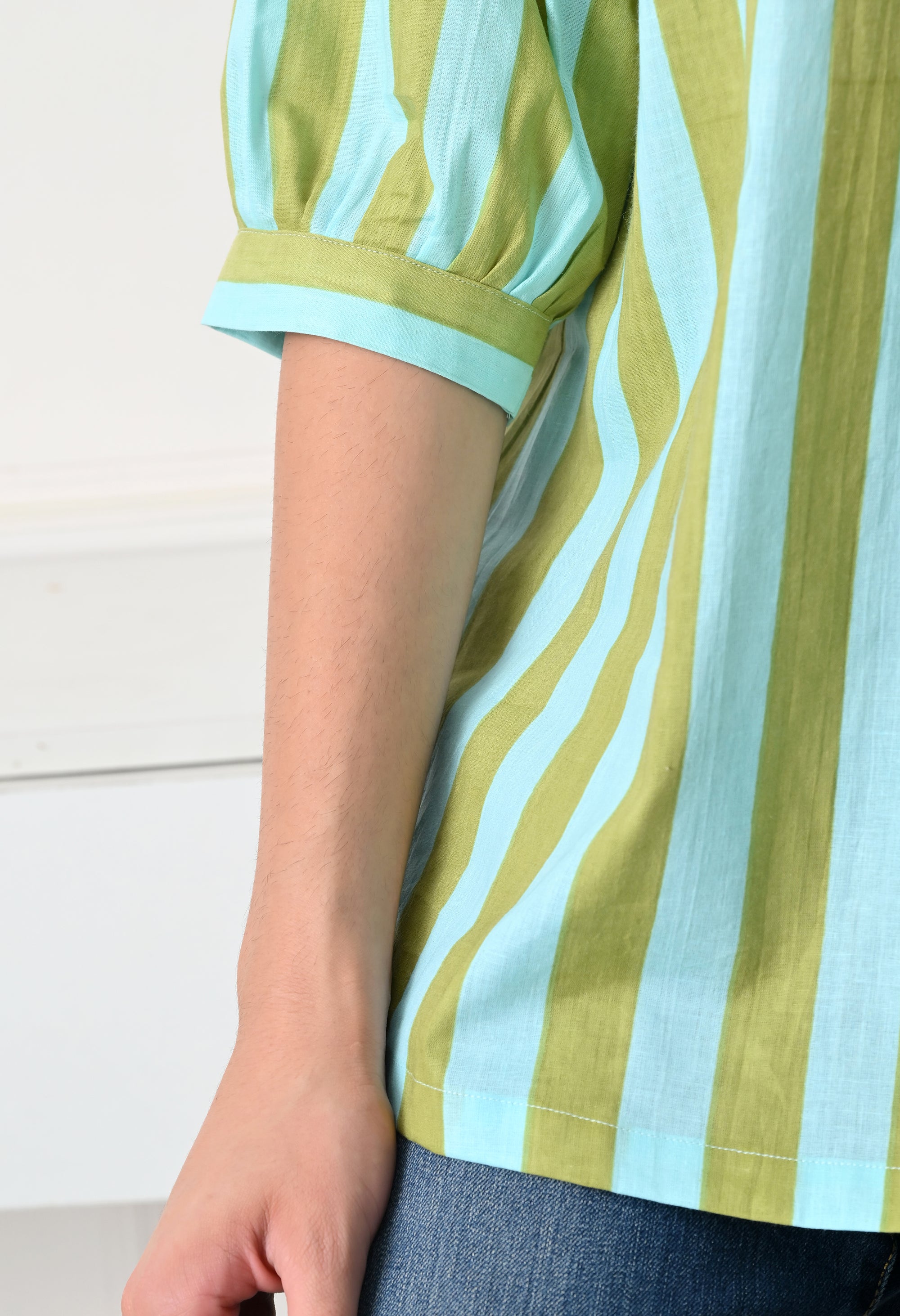 Pastel Stripe Cotton Top