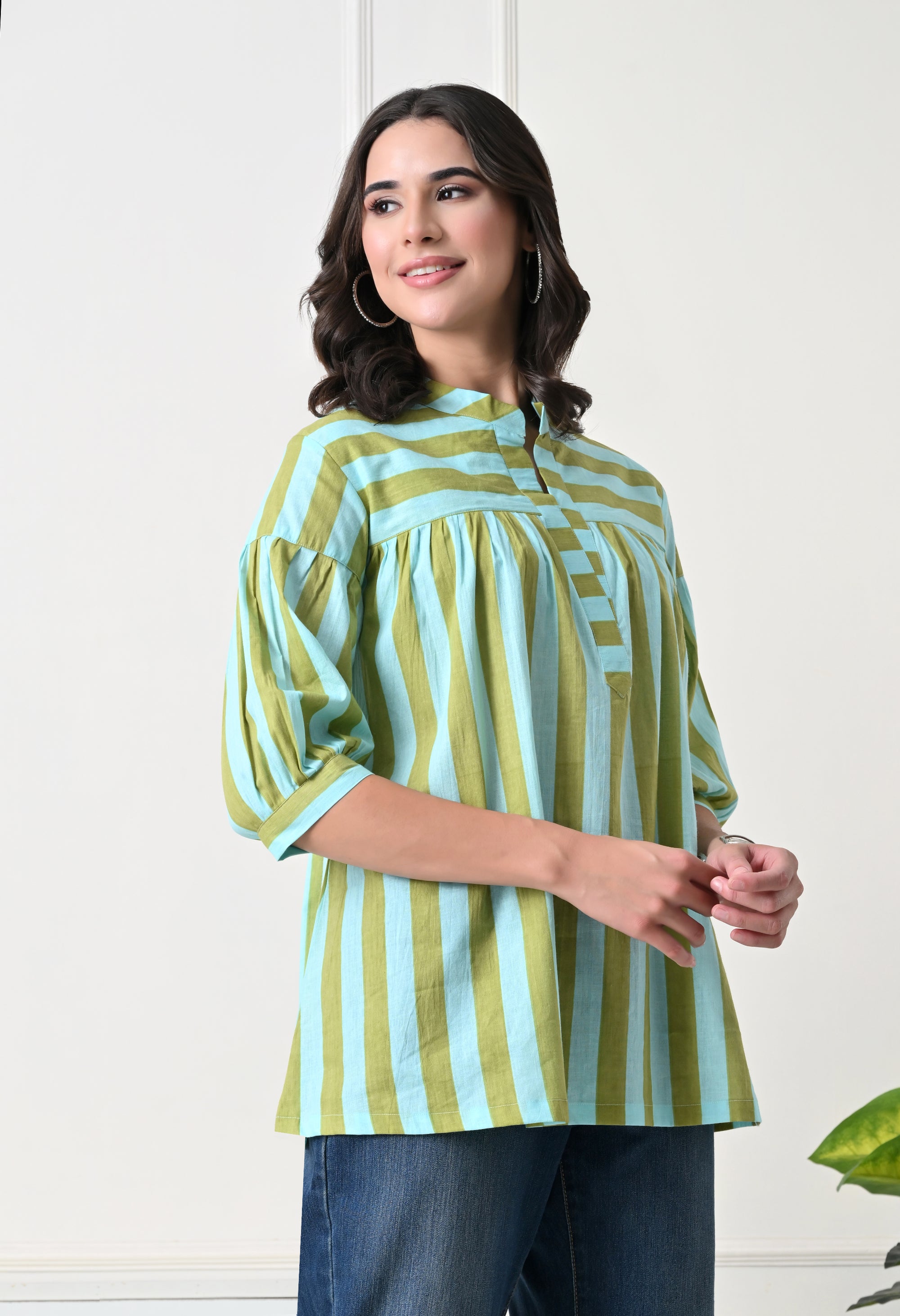 Pastel Stripe Cotton Top