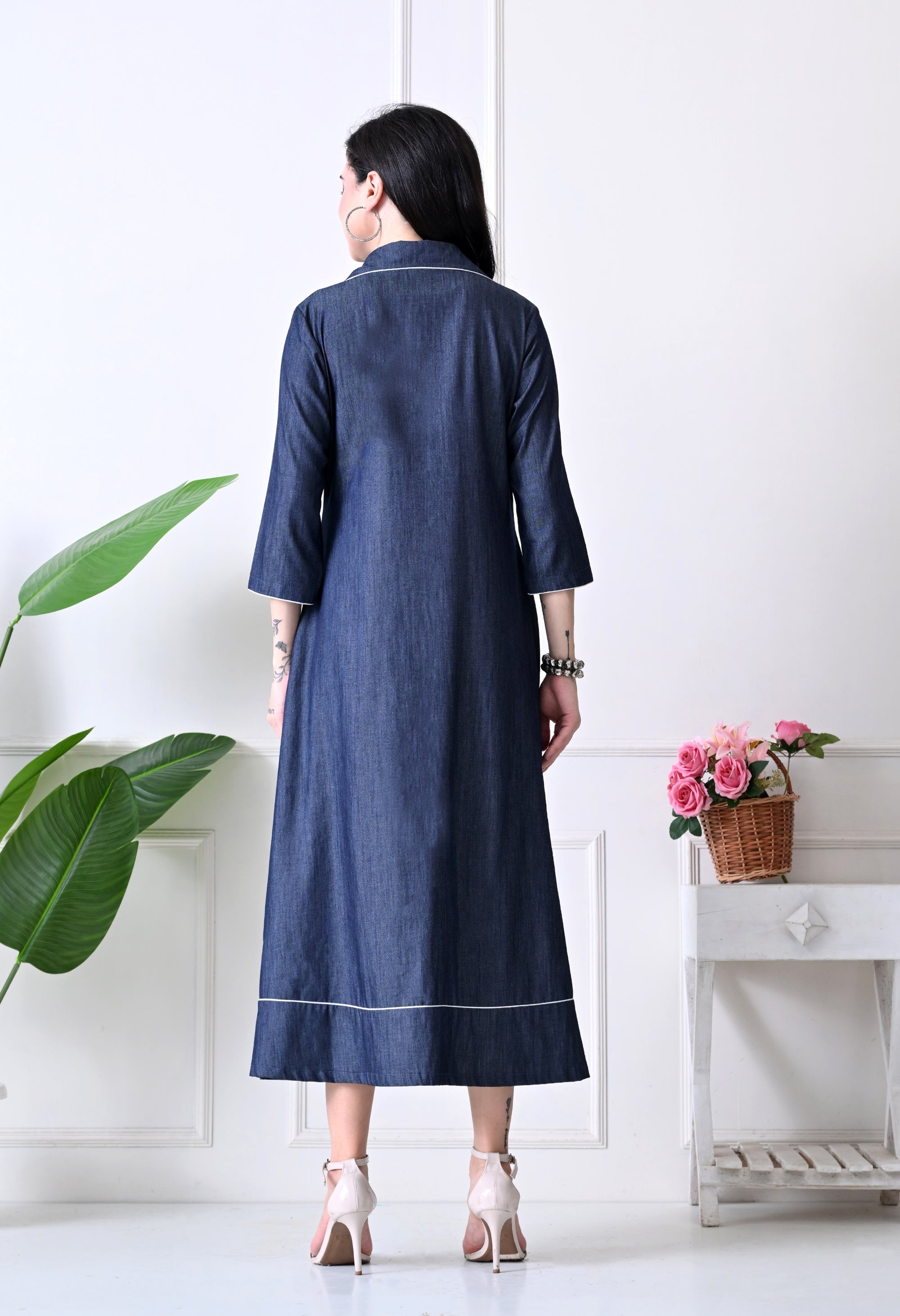 Denim A-Line Dress