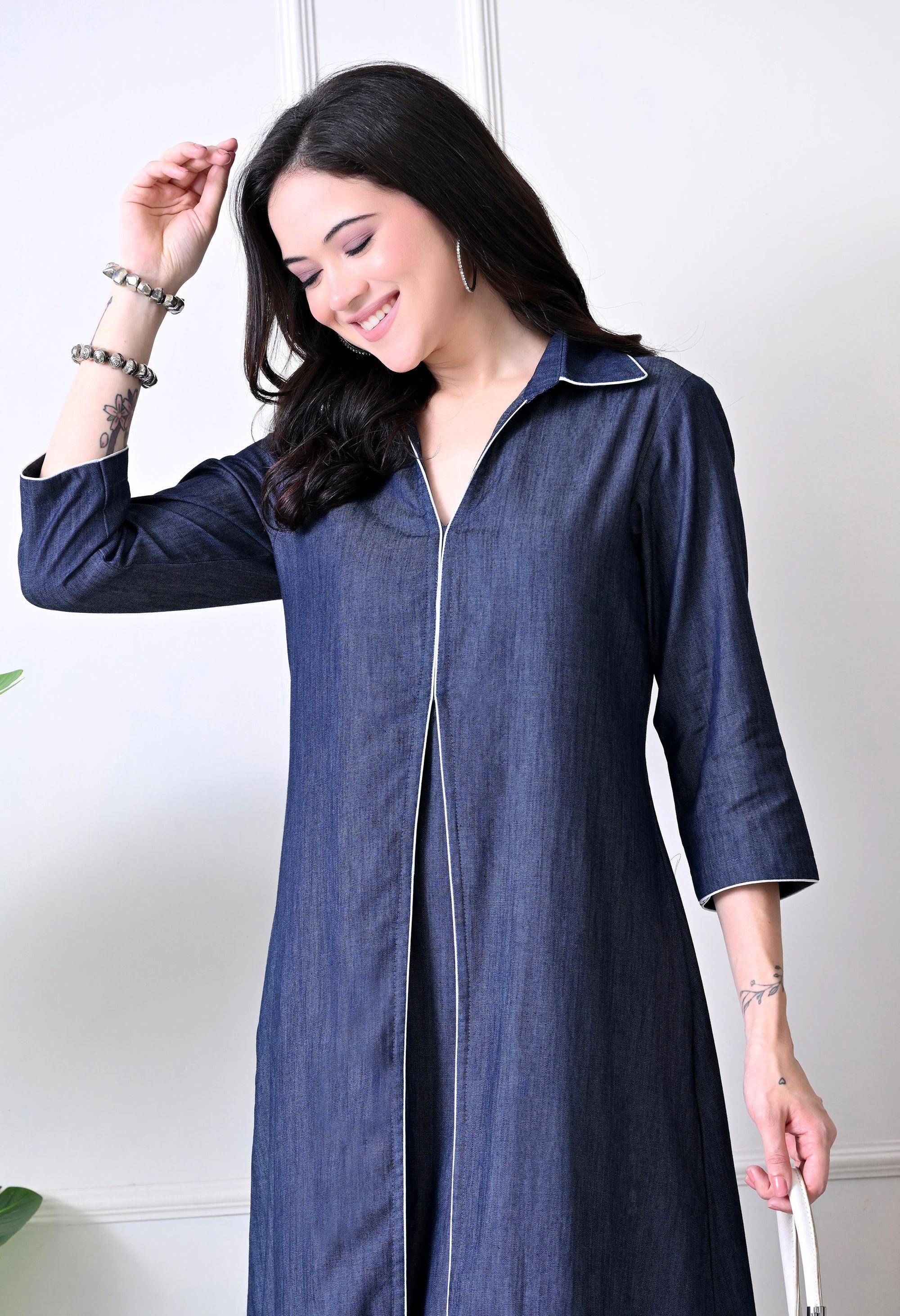 Denim A-Line Dress