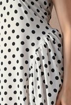 Classic Polka Dot Midi Dress