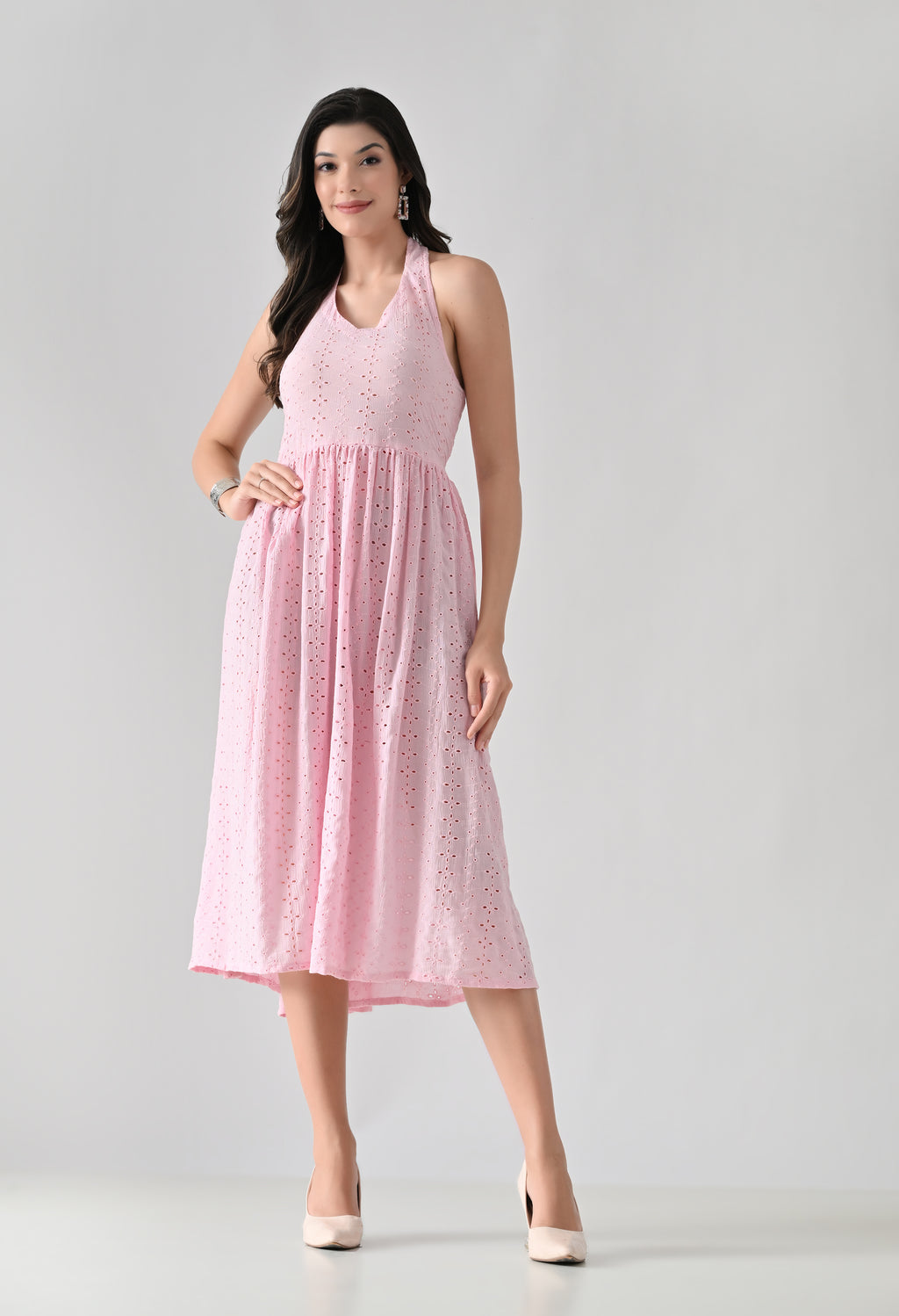 Cherry Blossom Eyelet Dress