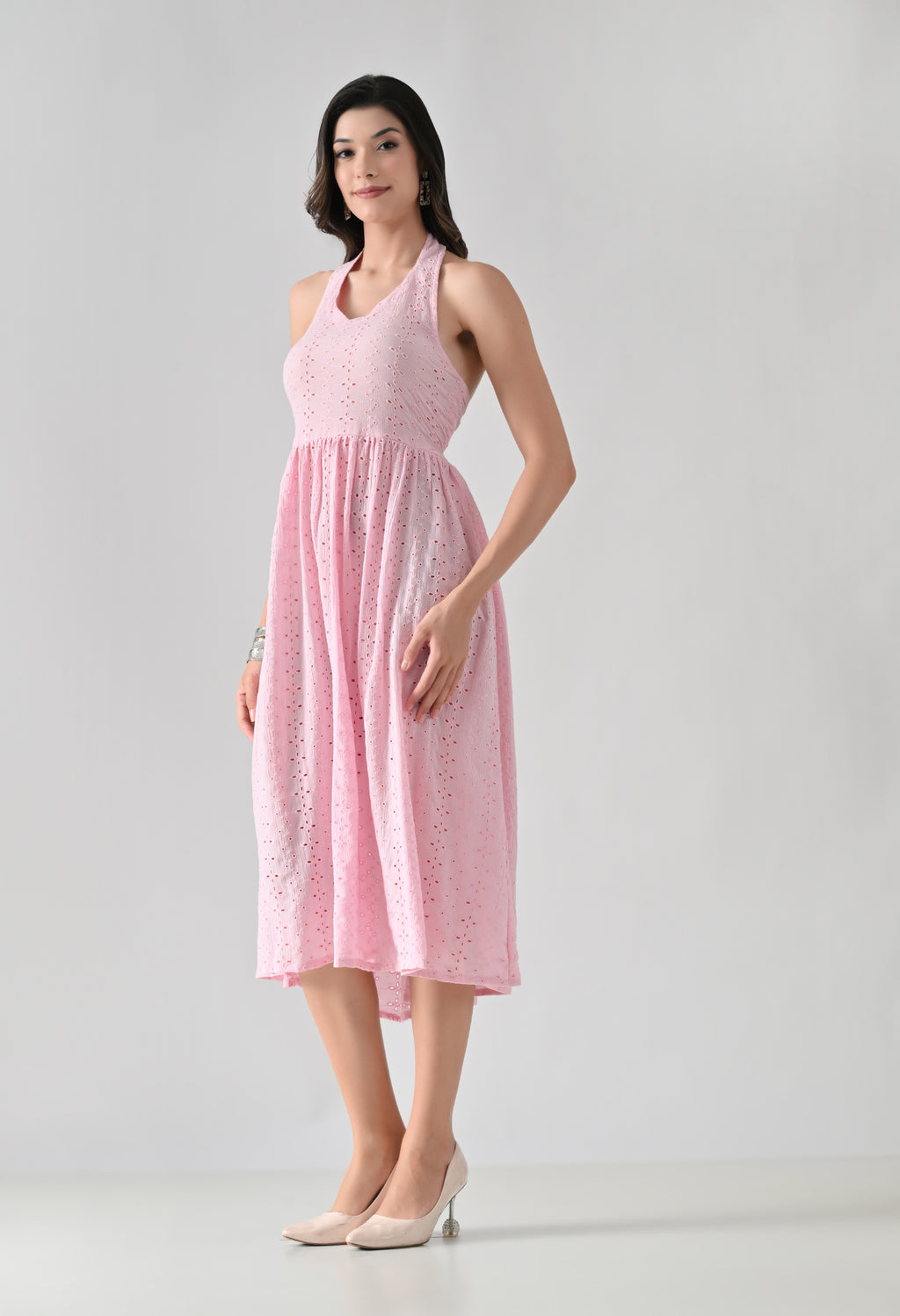 Cherry Blossom Eyelet Dress