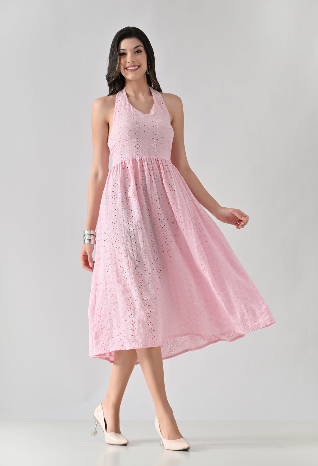 Cherry Blossom Eyelet Dress