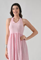 Cherry Blossom Eyelet Dress