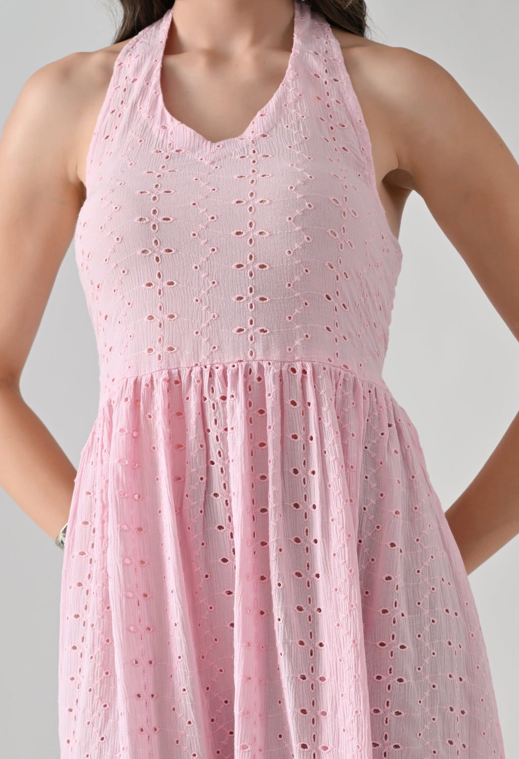 Cherry Blossom Eyelet Dress