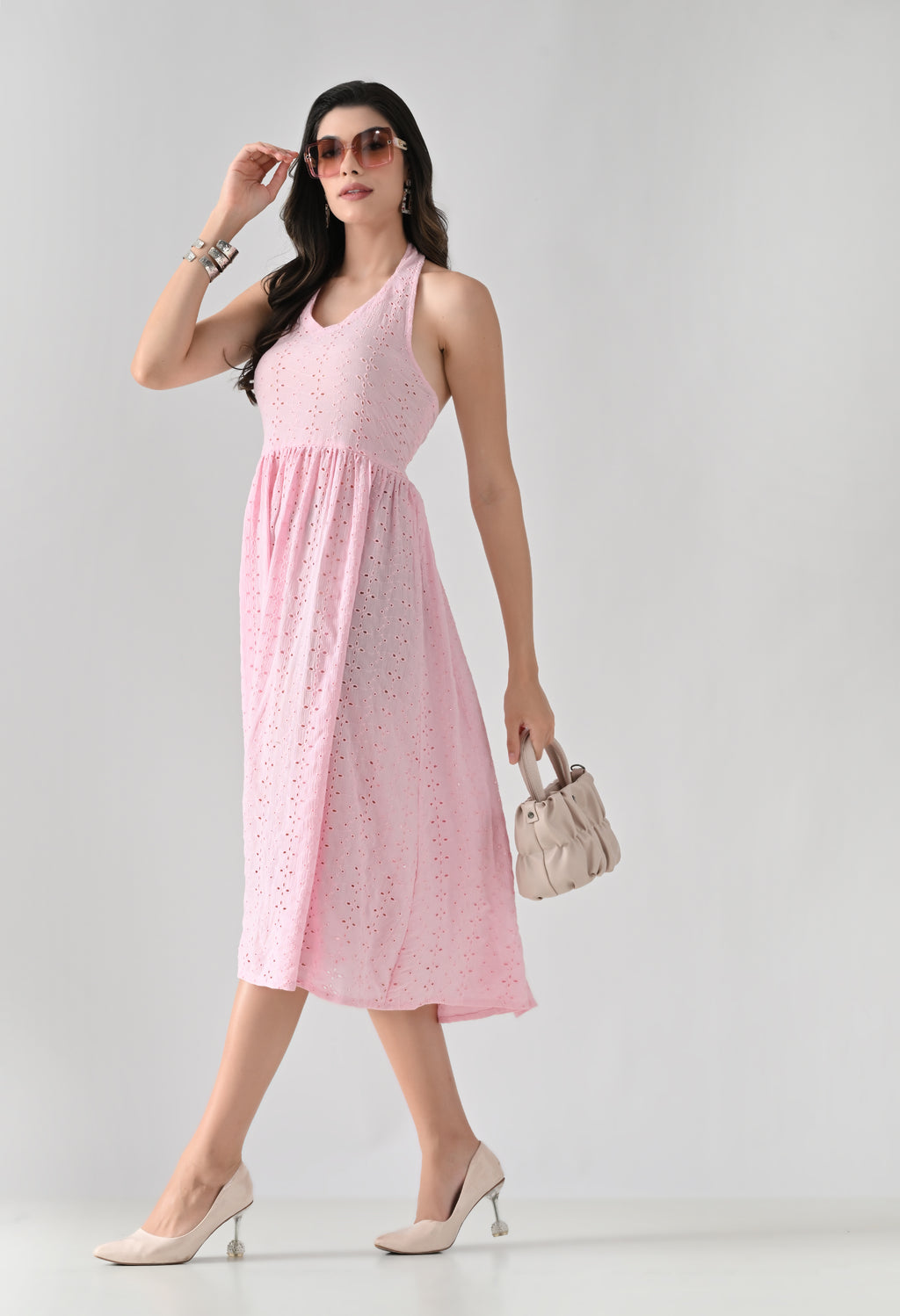 Cherry Blossom Eyelet Dress