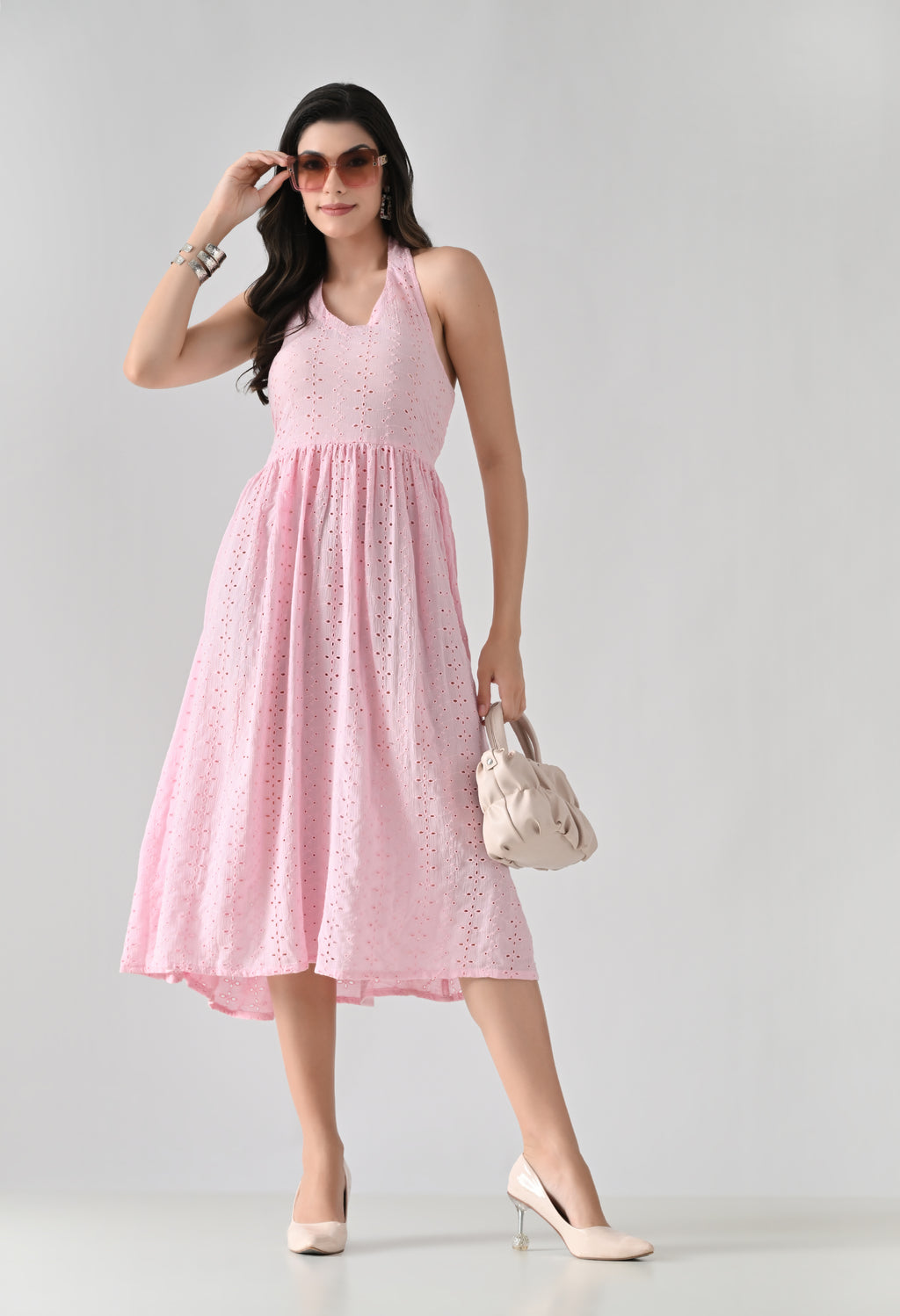 Cherry Blossom Eyelet Dress