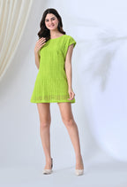 Fluorescent Green Short Dress