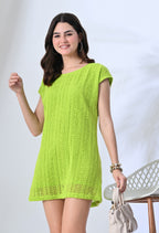 Fluorescent Green Short Dress