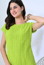 Fluorescent Green Short Dress